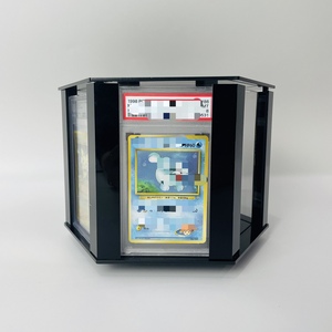 Factory Custom Modern Rotating Acrylic Display <b>Stand</b> Easy Assembly Color Custom Trading Card Grading Slab Display For Home Deskt - Product Image 1