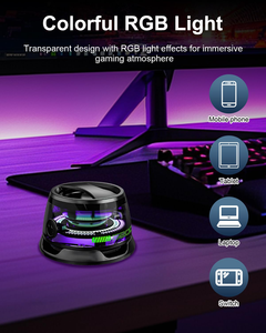 Mini haut-parleur audio sans fil portable pour l'extérieur et la maison, éclairage LED RGB, horloge, magnétique, téléphone portable - Product Image 4