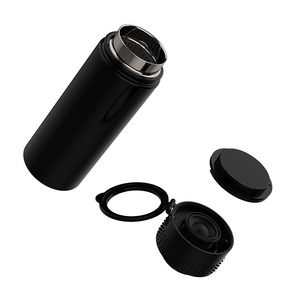 Bouteille d'<span class=keywords><strong>eau</strong></span> en acier inoxydable à double paroi isolée sous vide de 500 ml (16,9 oz) avec couvercle haut-parleur Bluetooth détachable et <span class=keywords><strong>support</strong></span> magnétique pour téléphone - Product Image 4