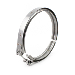 Collier de serrage V-Band en acier inoxydable sur mesure, grande taille, 10 pouces, 12 pouces, 16 pouces, pour collecteurs d'échappement turbo, colliers de serrage V-Band, fabrication - Product Image 6