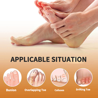 S-King SEBS Correcteur d'hallux valgus pour hommes et femmes, protecteur de soin des pieds, séparateur d'orteils en gel