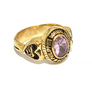 Bague de classe en acier inoxydable sur mesure de qualité supérieure |   Bague de diplôme personnalisée avec zircon |   Options de finition or et argent - Product Image 2