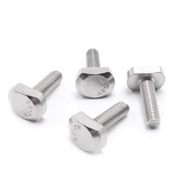 Vis à tête en T GB37 en acier inoxydable 304, vis à tête de marteau en T M5-M20, finition brute, fixateur industriel métrique