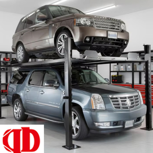 Monte-voiture vertical professionnel à quatre poteaux, machine de stationnement hydraulique, capacité 3T, contrôle intelligent, verrouillage de sécurité, ISO9001 - Product Image 4