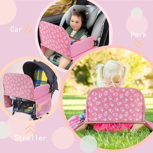 Muestra gratis Venta caliente plegable Snack Toy Kids Travel Tray Toddler Lap Desk Carseat Table Tray para niños Road Trip Activities - Product Image 3