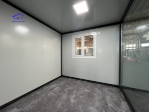 Conteneur résidentiel extensible à double aile de 40 pieds Panneau sandwich en bois pliable et mobile Maison en acier pour villa - Product Image 2