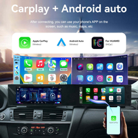 Autoradio Android 14 à double écran 21 pouces, GPS stéréo, CarPlay sans fil, lecteur multimédia pour BMW X3 X4 F25 F26 2013-2017 LHD