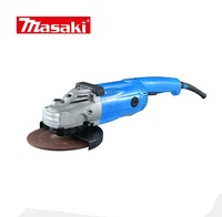 Meuleuse d'angle portative professionnelle 2400W avec interrupteur à glissière et disque de meulage - Outil électrique de haute qualité