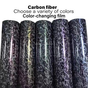 高光沢石鍛造カーボングレーカーラッピングビニールフィルムオートバイステッカーデカール炭素繊維サイドミラーカバーPPFフィルム - Product Image 6