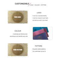 Cartes rfid or rose nfc noires, carte de visite intelligentes, en métal imprimé, puce noire, nouvel arrivage