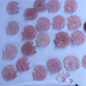 ขายส่งธรรมชาติโรสควอตซ์คริสตัลหินแกะสลักสีชมพู<span class=keywords><strong>เก้า</strong></span><span class=keywords><strong>หาง</strong></span>ฟ็อกซ์สำหรับของขวัญ - Product Image 6