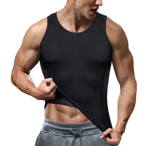 Molutan giảm béo cơ thể Shaper Tank Top Tummy kiểm soát vest nén undershirts người đàn ông giảm béo Vest Body Shaper Slim ngực