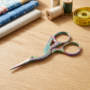 Cicogna a forma di forbici per Manicure a punta sottile in titanio lama diritta affilata in acciaio inossidabile strumento di bellezza per ricamo sforbiciata - Product Image 3