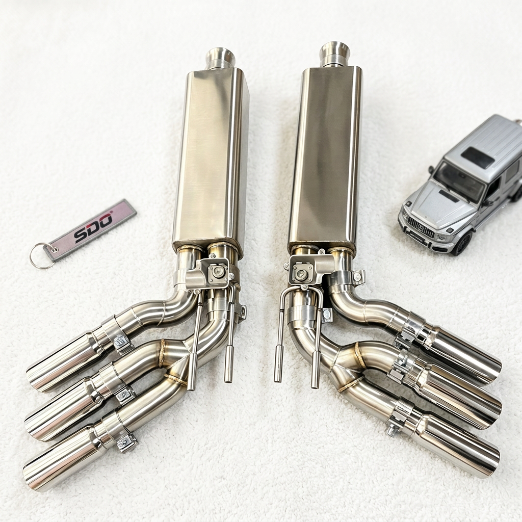 VantaFlow Ultra Lightweight Titanium Catback Exhaust System for Mercedes Benz G63 AMG W463A W464 4.0T 2018-2026 Performance OEM Valve