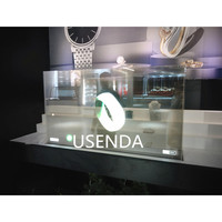 Écran tactile interactif de 55 pouces, écran OLED transparent intelligent pour la publicité, les magasins de détail, les ascenseurs, les expositions, les bijoux, le luxe
