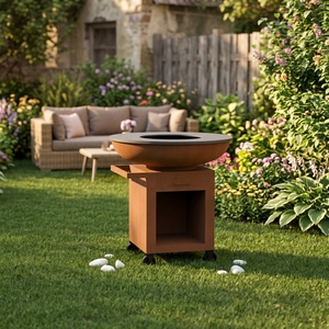 Fournitures de jardin : <span class=keywords><strong>Barbecue</strong></span> au <span class=keywords><strong>charbon</strong></span> de bois de 45 pouces, Plancha de cuisson extérieure, Brasero avec gril BBQ pour patio, pique-nique et fête - Product Image 3
