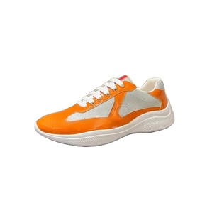 Nouvelles baskets décontractées pour hommes en cuir véritable et maille, style designer, modèle American Cup, pour l'été, avec semelle EVA pour la marche en extérieur - Product Image 2