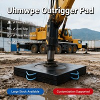 Plaque de support de grue robuste en UHMWPE, plaque de support de grue résistante aux chocs, plaque de support en plastique résistante aux chocs pour grue mobile