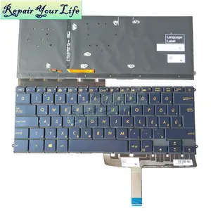 HU Hungarian language laptop keyboard for ASUS ZenBook 3 Deluxe UX490 UX490CA UX490UA 0KN1-1S1HU26 backit keys black low price