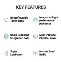 Placa de Desarrollo de Transceptor de Radio RF Reconfigurable de Banda Estrecha Sub-G, Transmisión de Datos de Alta Velocidad para IoT