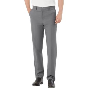 Pantalones de Vestir para Hombre, Corte Clásico, Frente Plano, Flexibles, de Poliéster y Algodón, Antiarrugas, para Oficina y Negocios - Product Image 1