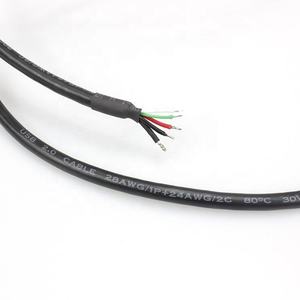 Beispiel bestätigung Benutzer definierte Folie Twisted Pair <span class=keywords><strong>USB</strong></span> Typ A Buchse zum Öffnen des 4-poligen Kabel kabels Pigtail-Daten ladekabel - Product Image 4