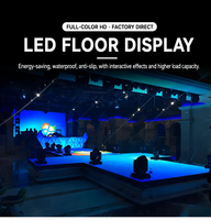 Panneaux vidéo numériques interactifs LED HD pour piste de danse, antidérapants, étanches, pleine couleur, pour DJ, soirées, scènes, discothèques