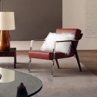 Design moderne OEM, chaises de loisirs en cuir élégantes, chaise d'appoint, bureau à domicile, hôtel