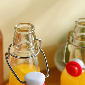 Nhà Sản Xuất Bia Kín Cá Nhân Uống 375Ml 8 Oz 16 Oz 32Oz 500Ml 1 Lít Đu Top Chai Thủy Tinh Với Flip Top - Product Image 4