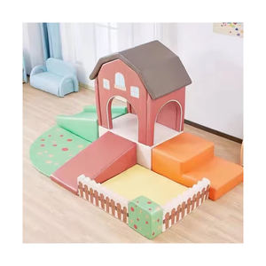 Kapalı ev Softplay oyuncak seti çocuk eğlence bölgesi tırmanma ve oyun evi eğlence tüneli-açık tip - Product Image 2