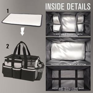 Échantillon gratuit : Sac personnalisé pour accessoires de lavage auto avec logo, idéal pour le detailing de petites voitures et l'organisation du coffre - Product Image 3