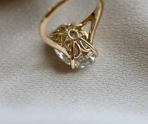 เครื่องประดับสั่งทำพิเศษ แหวนทองแท้ 9k 10k 14k 18k ทองคำขาว ทองคำชมพู ทองคำเหลือง ประดับเพชร/พลอยจากแล็บ ผลิตจากโรงงาน - Product Image 1