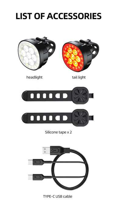 Tail Light Lista Cycle Accessories WasaFire Triangle LED Bike Rear