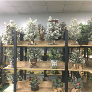 شجيرات اصطناعية خضراء منزلية للزينة ، سلحفاة صناعية بلاستيكية ، أغصان أشجار وأوراق السلاحف الاصطناعية ، أصص صناعية - Product Image 6