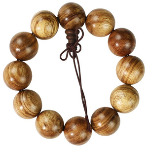 Vietnamese Agarwood <b>Bracelet</b> 15mm Natural Fragrance Unisex Gift Jewelry - Product Image 5