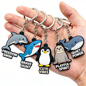 سلسلة مفاتيح مخصصة من البي في سي الناعم، حلقة مفاتيح مطاطية، حامل مفاتيح بشخصيات ثلاثية الأبعاد، شعار مخصص، هدية ترويجية بالجملة - Product Image 3