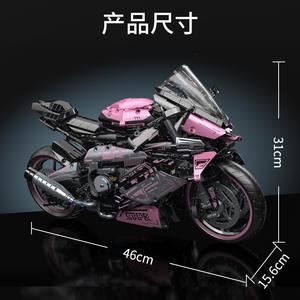 Juego de Bloques de Construcción para Motocicleta, Modelo de Carreras MOC Compatible con Technic Bricks Toy para Niños y Adultos, Regalo de Cumpleaños Creativo - Product Image 6