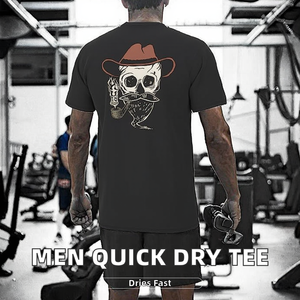 Custom <b>Men</b> Casual Knitted Blank Quick Dry Breathable Cartoon Regular Fit Muscle Sports Workout Fitness Outdoor Gym T-<b>Shirt</b> - Product Image 2