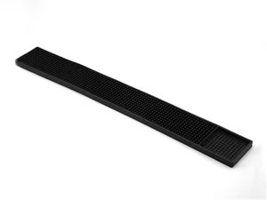 Tapis de bar antidérapant carré noir en PVC souple, personnalisé avec logo, idéal pour la promotion de la bière russe Krusovice, Buffalo Bill's, Penderyn - Product Image 6