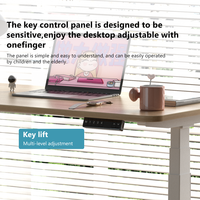 Escritorio de oficina personalizable de altura ajustable ergonómico de pie hacia arriba y hacia abajo para trabajadores remotos de oficina en casa y corporativos