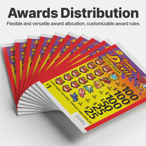 Rubbeltickets mit Ziehlasche, Rubbelkarten, Abziehkarten, Ziehlaschenkarten, Rubbellos-Spielkarten - Product Image 3