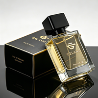 Flacon de parfum personnalisé carré, flacon de parfum en verre vide, flacon de parfum carré rose tendance, 50 ml, fabrication OEM, étiquette privée