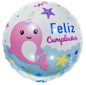 Nuovo 18 pollici spagnolo <span class=keywords><strong>buon</strong></span> <span class=keywords><strong>compleanno</strong></span> Feliz palloncini lamina Cumpleanos decorazione festa palloncino in alluminio - Product Image 6