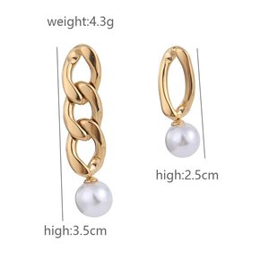 Boucles d'oreilles créoles de luxe plaquées or avec lettres, en acier inoxydable, bijoux tendance pour femme, idéales pour les soirées - Product Image 2