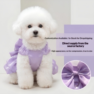 Princess Pet Wedding Dress - Elegant Lace <strong>Gown</strong> for Small <strong>Dogs</strong> &amp; Cats, Spring Party Tutu for Teddy &amp; Bichon - Product Image 1