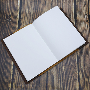 สมุดบันทึกหนังแท้ Crazy Horse เนื้อนุ่ม สำหรับเขียน วาดภาพ ร่างแบบ ปกสมุดไดอารี่หนัง พร้อมช่องใส่ของ - Product Image 3