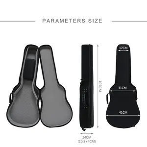 Personalizado Portátil Instrumento Desempenho Caso Ukulele Armazenamento Saco EVA Guitar Case Guitar Bag Hard Case