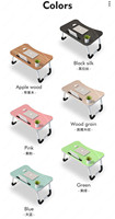 Portable réglable MDF bureau d'ordinateur portable plateau Portable pliable en métal Table d'ordinateur étudiant dortoir chambre bureau d'étude