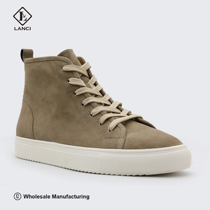 LANCI OEM Custom Sneaker Manufacturers Sneakers High-Top Height Suede Sneakers Luxury Men <strong>Shoes</strong> - Product Image 1
