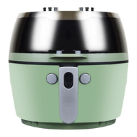Friteuse à air numérique ronde de 5,5 L avec construction en aluminium, contrôlée par application, pour usage domestique